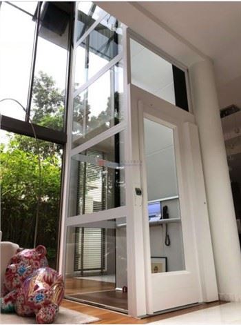Platform nqa nrog Plexiglass Enclosed Cab